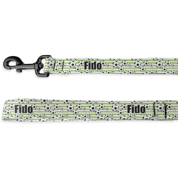 Custom Soccer Deluxe Dog Leash - 4 ft (Personalized)
