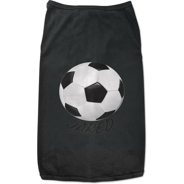 Custom Soccer Black Pet Shirt - 3XL (Personalized)