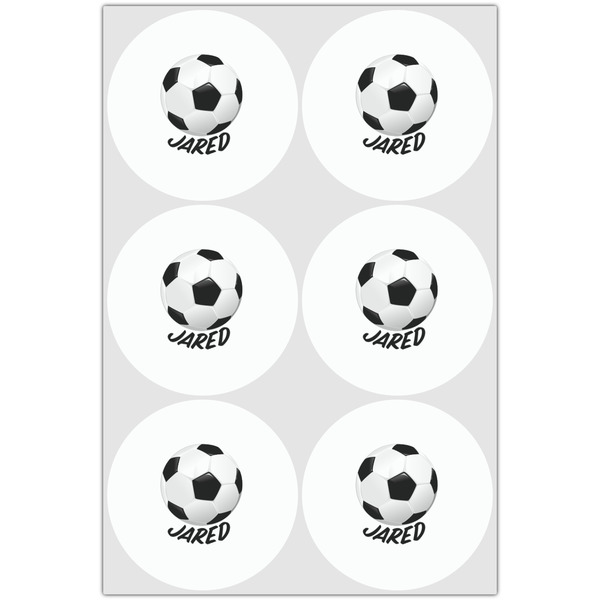 Soccer Drink Topper - Large - Set of 6