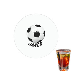 Soccer Printed Drink Topper - 1.5" (Personalized)