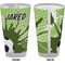 Soccer Pint Glass - Full Color - Front & Back Views