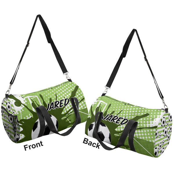 Soccer Duffle bag large front and back sides