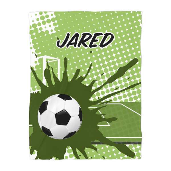 Soccer Duvet Cover - Twin - Front