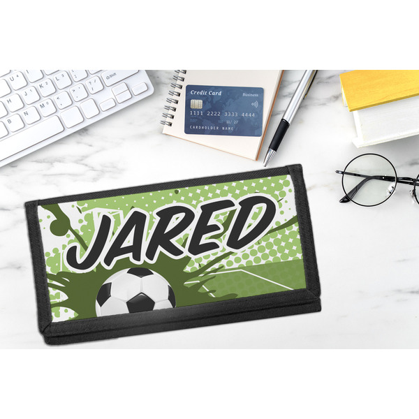 Soccer DyeTrans Checkbook Cover - LIFESTYLE