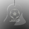 Soccer Engraved Glass Ornament - Bell