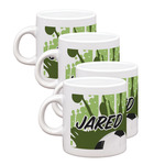 Soccer Single Shot Espresso Cups - Set of 4 (Personalized)