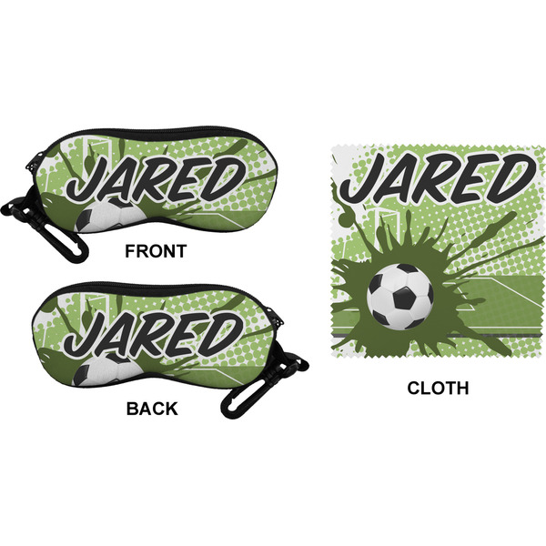 Soccer Eyeglass Case & Cloth (Approval)