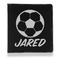 Soccer Leather Binder - 1" - Black (Personalized)