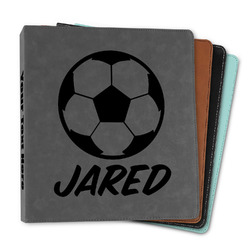 Soccer Leather Binder - 1" (Personalized)