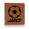 Soccer Leather Binder - 1" - Rawhide - Front View