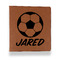 Soccer Leather Binder - 1" - Rawhide (Personalized)