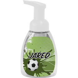 Soccer Foam Soap Bottle - White (Personalized)
