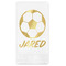 Soccer Foil Stamped Guest Napkins - Front View