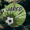 Soccer Frosted Glass Ornament - Round (Lifestyle)