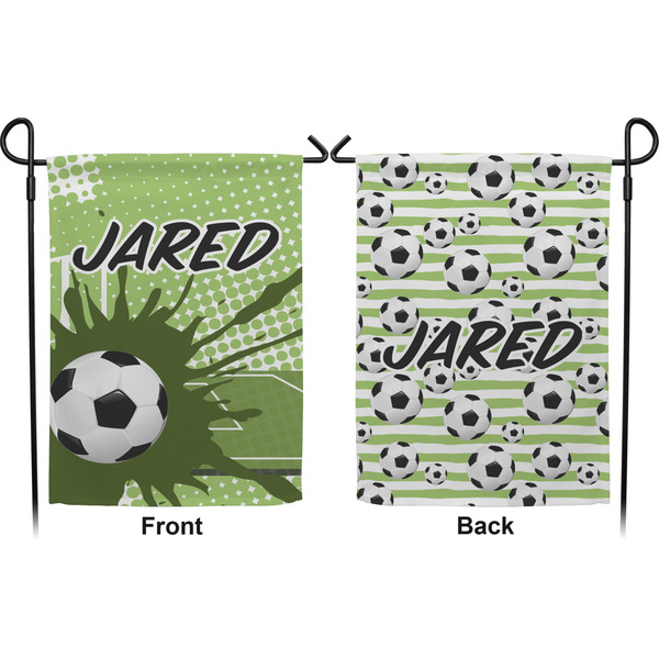 Soccer Garden Flag - Double Sided Front and Back