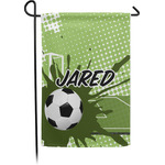Soccer Small Garden Flag - Single Sided w/ Name or Text
