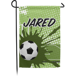 Soccer Small Garden Flag - Single Sided w/ Name or Text