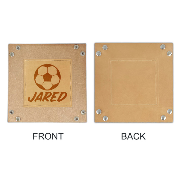 Soccer Genuine Leather Valet Trays - APPROVAL