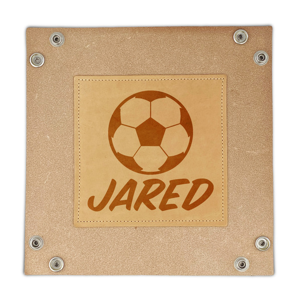 Soccer Genuine Leather Valet Trays - FRONT