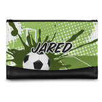 Soccer Genuine Leather Women's Wallet - Small (Personalized)