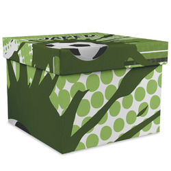 Soccer Gift Box with Lid - Canvas Wrapped - XX-Large (Personalized)