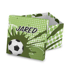 Soccer Gift Box with Lid - Canvas Wrapped (Personalized)