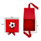 Soccer Gift Boxes with Magnetic Lid - Red - Open & Closed