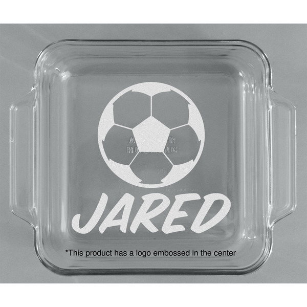 Soccer Glass Cake Dish - APPROVAL (8x8)
