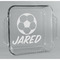 Soccer Glass Cake Dish - 8in x 8in (Personalized)