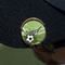 Soccer Golf Ball Marker Hat Clip - Gold - On Hat