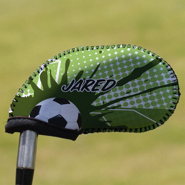Custom Soccer Golf Club Iron Cover (Personalized)