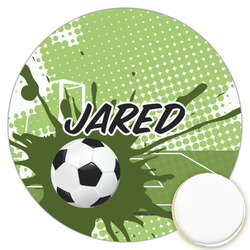 Soccer Printed Cookie Topper - 3.25" (Personalized)