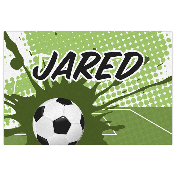 Soccer Indoor / Outdoor Rug - 4'x6' - Front Flat