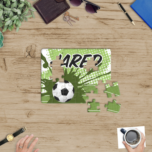 Soccer Jigsaw Puzzle 30 Piece - In Context