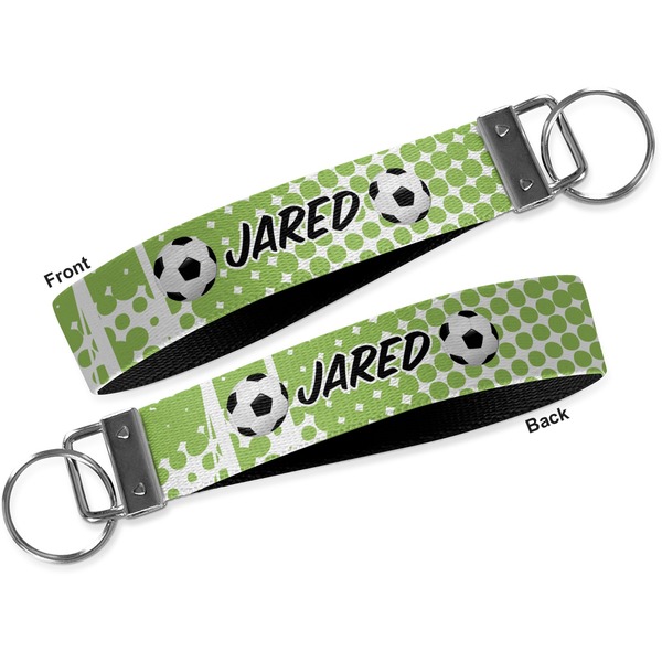 Soccer Key-chain - Metal and Nylon - Front and Back