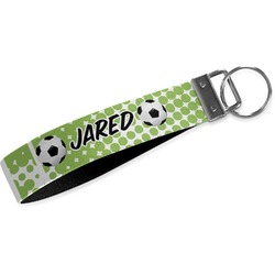 Soccer Webbing Keychain Fob - Large (Personalized)
