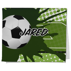 Soccer Kitchen Towel - Poly Cotton w/ Name or Text