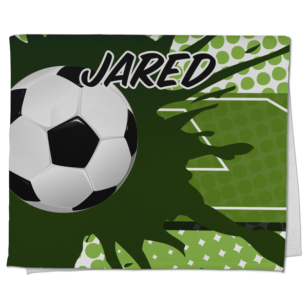 Custom Soccer Kitchen Towel - Poly Cotton w/ Name or Text