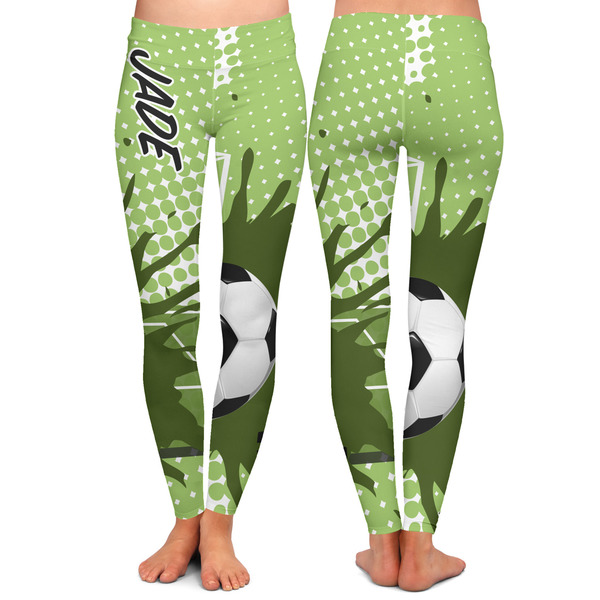 Soccer Ladies Leggings - Front and Back