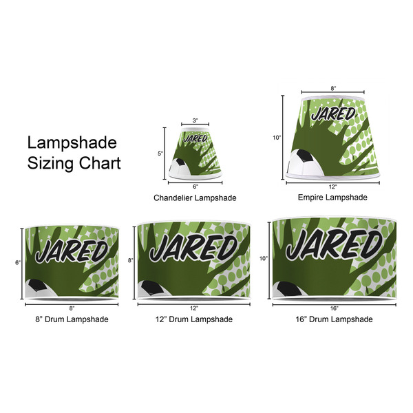 Soccer Lampshade Sizing Chart