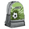 Soccer Large Backpack - Gray - Angled View