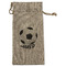 Soccer Large Burlap Gift Bag - Front (Personalized)