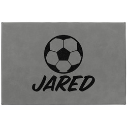 Soccer Large Gift Box w/ Engraved Leather Lid (Personalized)