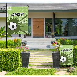 Soccer Large Garden Flag - Single Sided (Personalized)