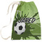 Soccer Large Laundry Bag - Front View