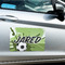 Soccer Large Rectangle Car Magnets- In Context