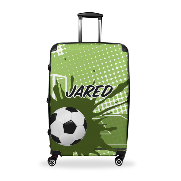 Custom Soccer Suitcase - 28" Large - Checked w/ Name or Text