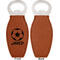 Soccer Leather Bar Bottle Opener - Front and Back (single sided)