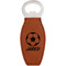 Soccer Leather Bar Bottle Opener - Single