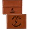 Soccer Leather Business Card Holder - Front Back